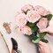 50-Piece Blush Pink Artificial Roses – Foam Fake Roses with Stems for DIY Wedding Bouquets, Centerpieces, Party & Home Decor